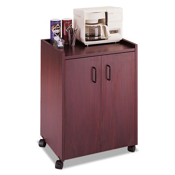 Safco® Mobile Refreshment Center, One-shelf, 23w X 18d X 31h, Mahogany freeshipping - TVN Wholesale